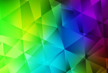Fototapeta premium Dark Multicolor vector abstract mosaic pattern.