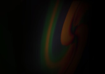 Dark Black vector pattern with liquid shapes.