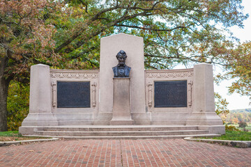 Lincoln Speech Memorial built in 1912, a memorial to the Gettysburg Address, famous speech delivered by President Abraham Lincoln in 1863.