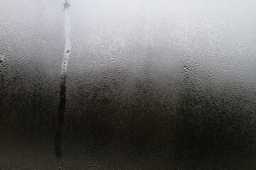 Condensation droplets on a window