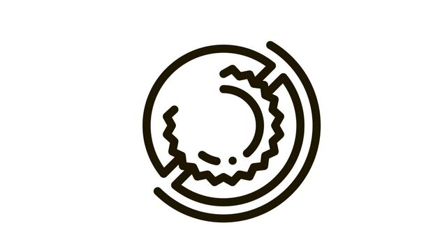 animated icon on white background
