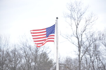 An American Flag in Central Massachusetts