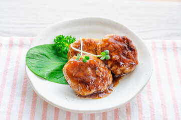 鶏のつくねのあんかけ