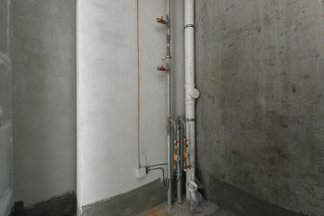 new apartment in a new building without finishing