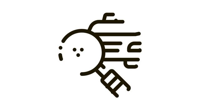 Taxi Search Online animated black icon on white background