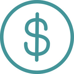 USD icon in a circle