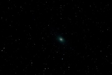 M31 (Andromeda galaxy or NGC 224) photographed through a small telescope