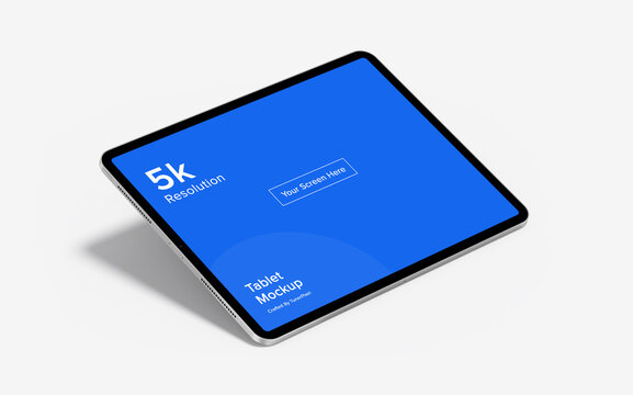Tablet Mockup | Fully Editable File, Replaceable Screen, Separated Shadow and Background