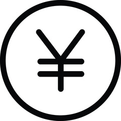 yen icon in a circle