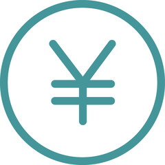 yen icon in a circle