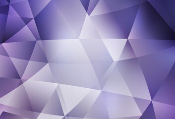 Fototapeta premium Light Purple vector abstract polygonal pattern.