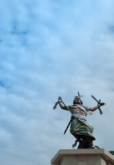 statue of saint Timorese knight happy with independent, Dili Timor Leste