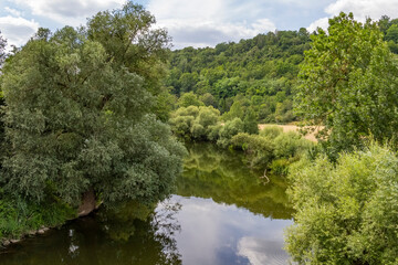 river Jagst in Hohenlohe