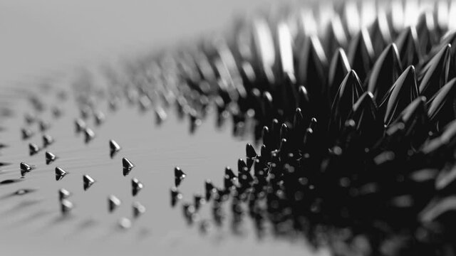 Black liquid surface. Abstract background.