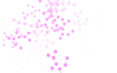 Light Pink vector template with artificial intelligence structure.
