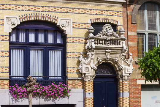 Neo flemish renaissance house in Zurenborg district, Antwerp. Belgium