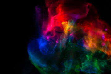 light painting portrait, new art direction, long exposure photo without photoshop, light drawing at long exposure	
