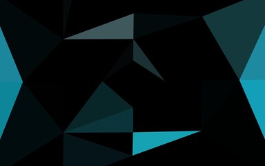 Fototapeta premium Light BLUE vector low poly cover.