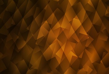 Fototapeta premium Dark Orange vector texture in rectangular style.