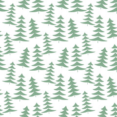 Obraz premium Christmas tree decoration seamless pattern