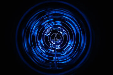 Yoga meditation hands woman in yoga lotus pose with aura spiritual