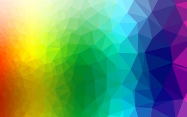 Light Multicolor, Rainbow vector polygonal pattern.