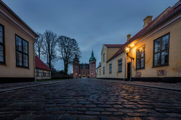 Vallo (Vallø) Castle close to Koge (Køge) in Denmark. The Castle is built between 1610 and 1640