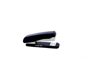 Black wire stapler on white background