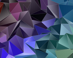 Obraz premium Abstract Low-Poly background. triangulated texture. Design 3d. Polygonal geometrical pattern. Triangular modern style