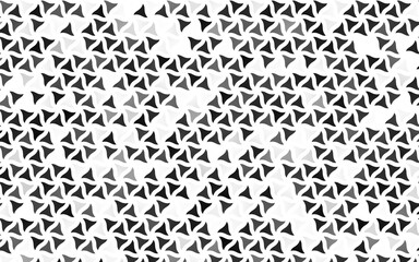 Light Silver, Gray vector seamless pattern in polygonal style.