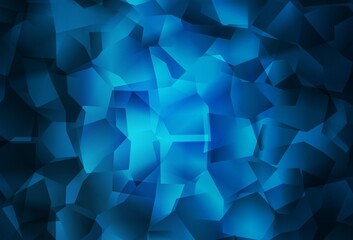 Dark BLUE vector abstract mosaic pattern.