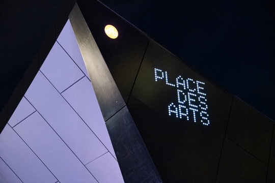 Place Des Arts At Night, Montreal, Canada