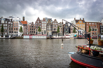 Obraz premium dancing houses of Amsterdam 