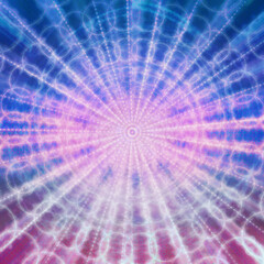 An abstract psychedelic burst shape background image.
