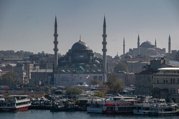 HISTORICAL ARCHITECTURE FROM BLUE MOSQUE , ISTANBUL, TURKEY 2019