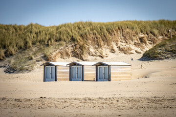 beach hut on the beach, Texel