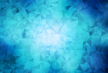Light BLUE vector low poly layout.