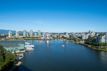 Obraz premium Vancouver False Creek Aerial Footage