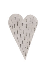 Watercolor abstract illustration, decorative focus, stylish heart image for a variety of design compositions on the theme of love, devotion, friendship or Valentine's Day