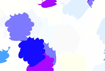 Light Multicolor vector texture with abstract forms.