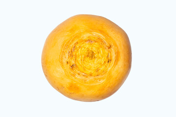 Turnip yellow isolated on a white background.Sweet turnip studio photo.Russian turnip on a white...