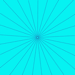 An abstract dotted line burst shape background image.