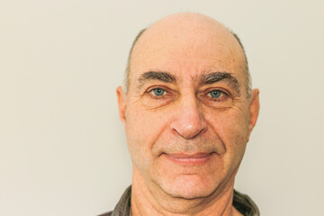 Close-up of a mature man's face.