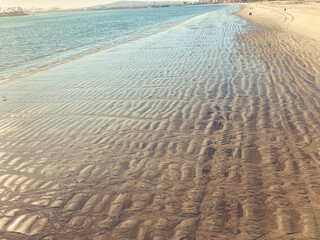 footprints on the sand