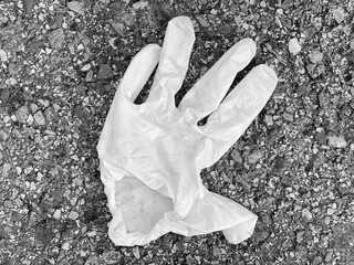 hand in black glove