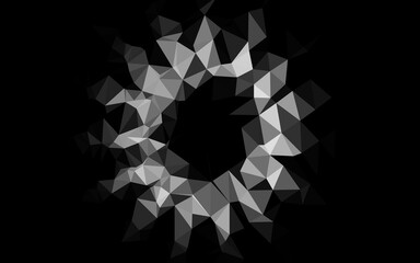 Obraz premium Light Silver, Gray vector abstract polygonal layout.