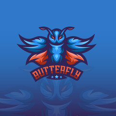 Butterfly Mascot Logo