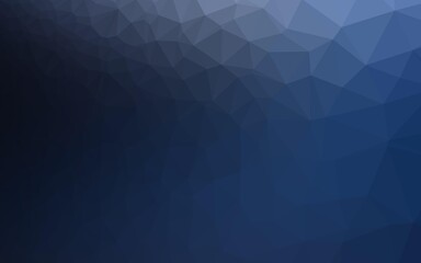 Obraz premium Dark BLUE vector polygonal template.