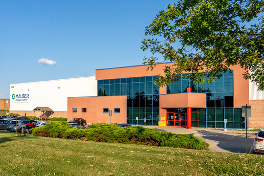 Oakville, Ontario, Canada - July 28, 2019: Building of Mauser packaging Solutions in Oakville, Ontario, Canada. Headquartered in Germany, Mauser is a provider of industrial packaging.