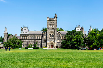 Toronto, Canada - July 31, 2019: Toronto University campus-University College Building  in Toronto,...